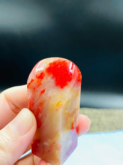 精品老巴林 羊脂玉雞血印章6