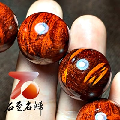 印度小葉紫檀特殊紋路20mm滿瘤疤料【名珠】7