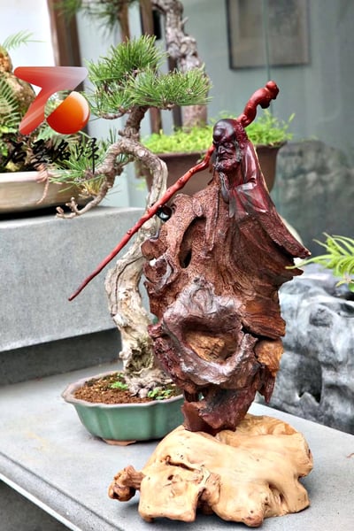 印度小葉紫檀樹頭老料整木巧雕【達摩祖師】4