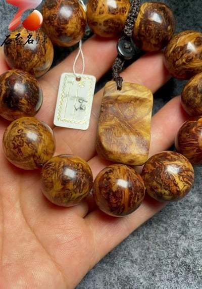極品收藏 太行崖柏雪花瘤20mm手珠 6號2
