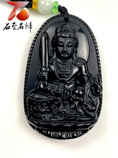 12生肖守護神 天然黑曜石項鍊 八大守護神6