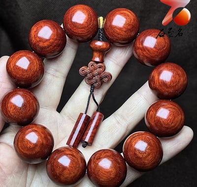 印度小葉紫檀老料／泥料【龍鱗紋20mm手珠】9