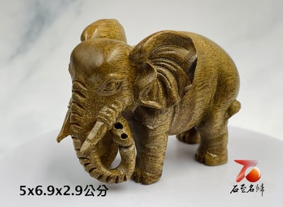 台灣現貨 實體店鋪 貴州金絲楠【出將入象】小象手把件4