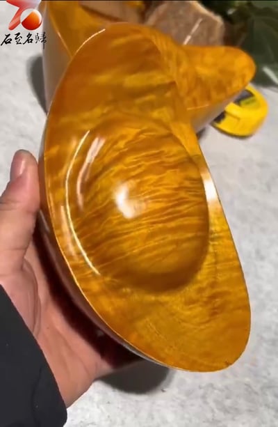 貴州金絲楠小葉楨楠滿水波紋 僅此一對【特大金元寶】2