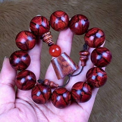 海南黃花梨野生料19.5mm手珠2