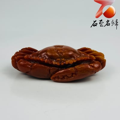 老撾石手工精雕 張國民老師作品【紅紅火火，橫財大將】4