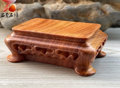 焦糖味重油料城口崖柏手把件 《小方桌》5