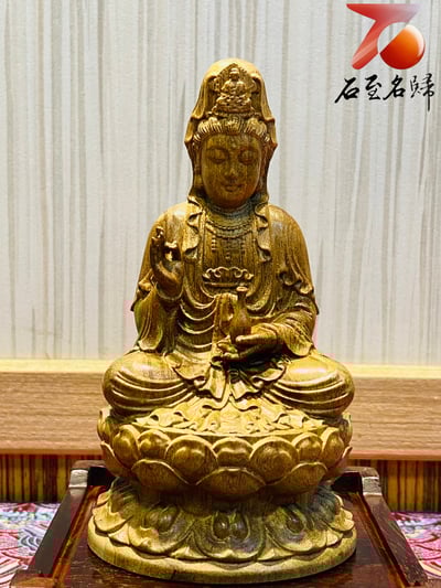 貴州金絲楠小葉楨楠【坐蓮觀音】5