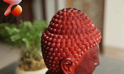 印度小葉紫檀高油密拆房老料製【佛首】2