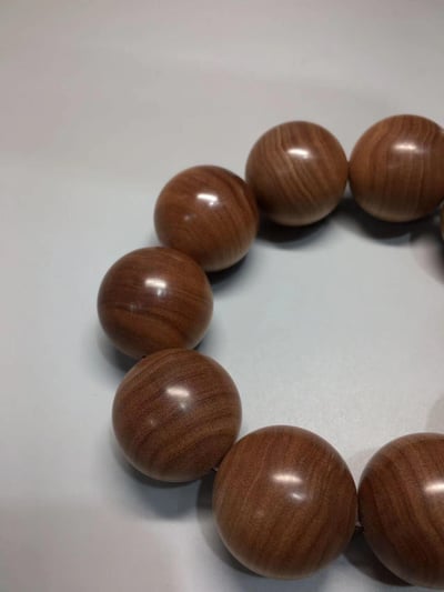 限量4條 印度老山檀香邁索爾正區虎皮紋黑油沉水 25mm手珠4