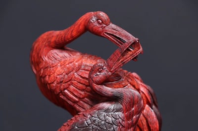 印度小葉紫檀【松鶴延年】2