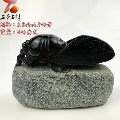 丹東石純手工雕（早期作品，未落款）【一鳴驚人】靜待一夏 只為驚鳴1