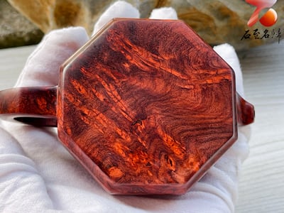 印度小葉紫檀 湘工手作 【滿瘤疤八角壺】6