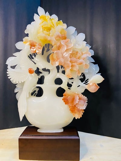 阿富汗紅花冰玉【富貴如意】1