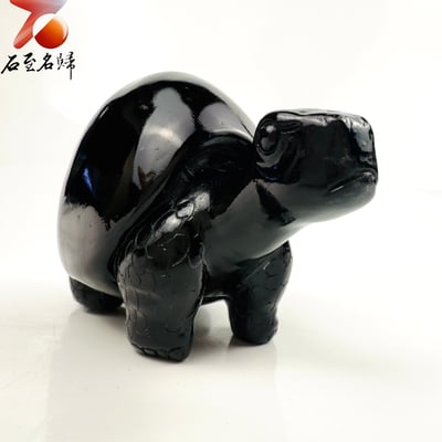 丹東石純手工雕烏龜 張國民雕刻家作品【昂首迎福龜】福氣在前 昂首而行2