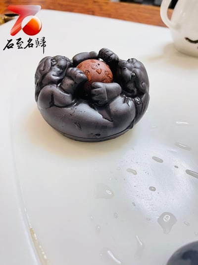 石至名歸 在台現貨 紫砂茶寵 特色紫砂茶具茶寵 紫砂茶寵手工精品陶瓷擺件 附精美禮盒6