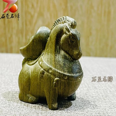 天然金絲楠木小葉楨楠｜嚴選烏木老料（陰沉綠料）【福駒載寶】2