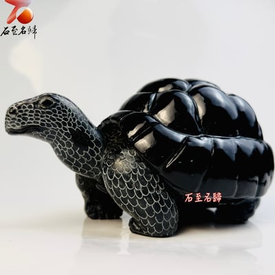 丹東石純手工雕烏龜 張國民雕刻家作品【重量級鎮宅象龜】2