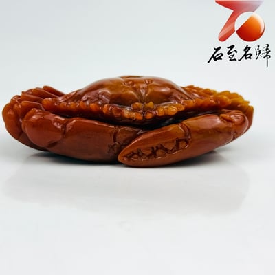 老撾石手工精雕 張國民老師作品【紅紅火火，橫財大將】7