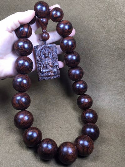 海南黃花梨-紫油梨野生老料【精品手持】一木得品5