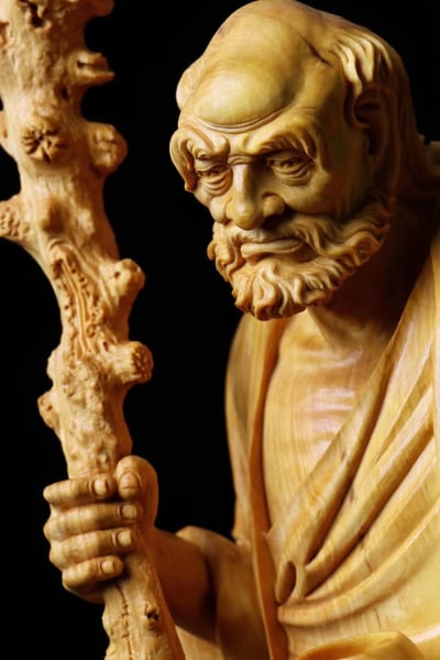 小葉黃楊木【達摩祖師】4