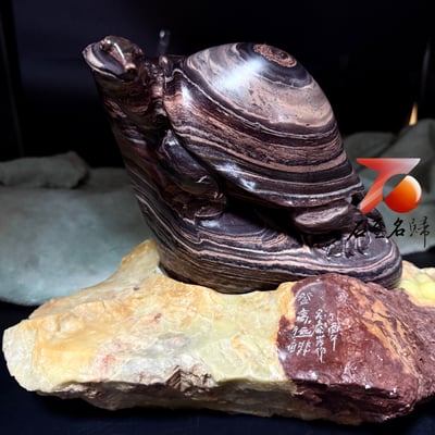 重量級8.13公斤 青田花紋石 九大行星系列【長壽守富，不朽之靈】3