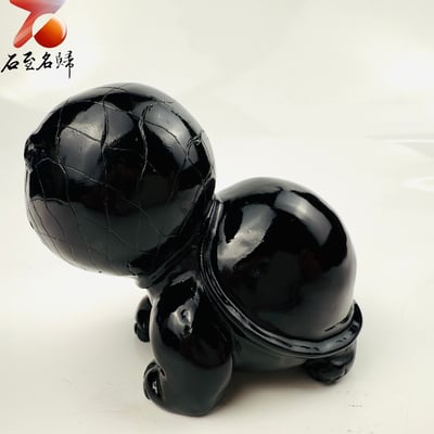 丹東石純手工雕烏龜 張國民雕刻家作品 【暗影龜俠】5