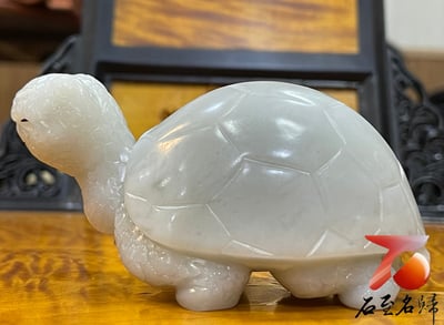 江西芙蓉石純手工雕烏龜 【陸龜】張志方老師作品4