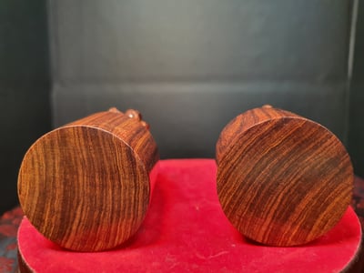 海南黃花梨油梨野生老料【貔貅印章】一對5