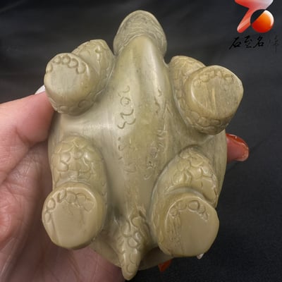 江西芙蓉石純手工雕烏龜 【碧祥（必祥）龜】張志方老師作品9