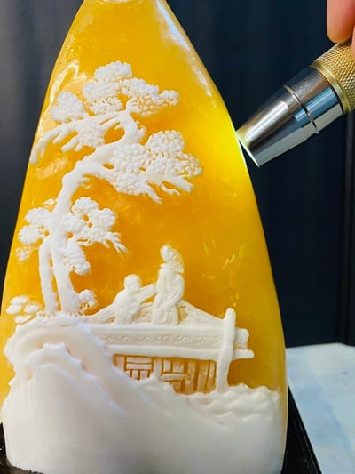 金水凍石【爺孫情】6