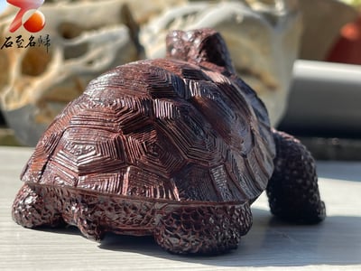 印度小葉紫檀高油密二膘料【鎮宅象龜】7