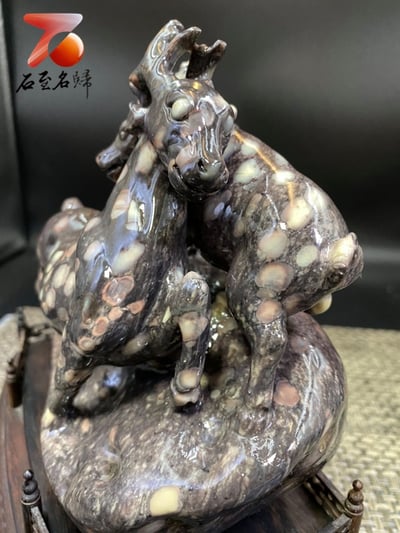 青田奇石 梅花鹿【路路發】5