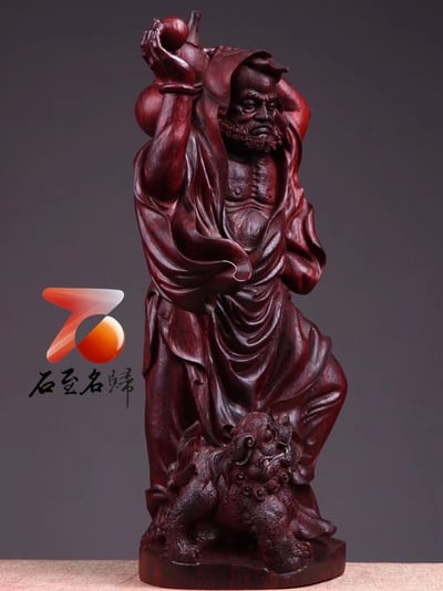 印度小葉紫檀【戲獅達摩】3