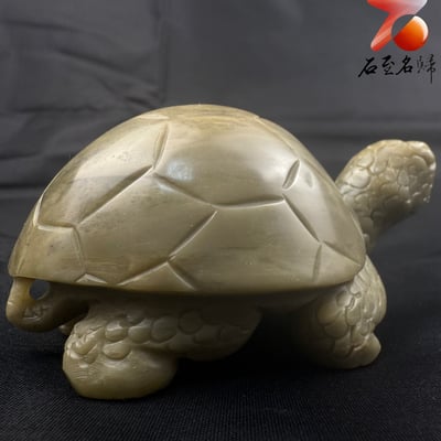 江西芙蓉石純手工雕烏龜 【碧祥（必祥）龜】張志方老師作品7