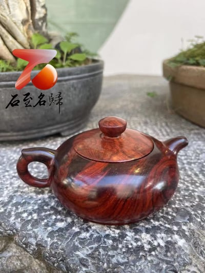 精選印度小葉紫檀高油性老料【把把壺】3