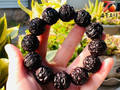 印度小葉紫檀高油密二膘料 湘工手作20mm手珠【有求必應】1