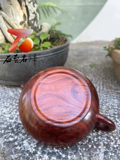 精選印度小葉紫檀高油性老料 重量393克【把把壺】5