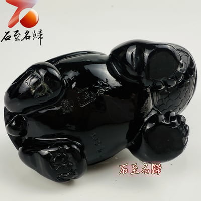 丹東石純手工雕烏龜  張國民雕刻家作品 【英雄系列-龜俠出擊】7