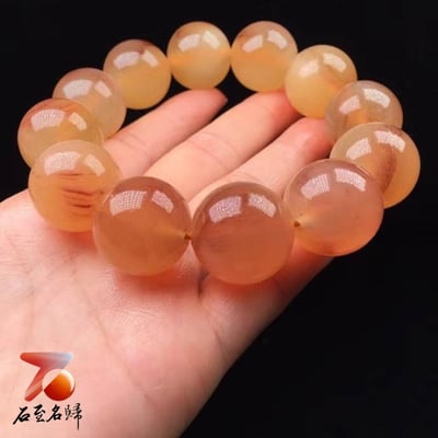 正宗純天然羊角 西藏羊角12mmx15顆 20mmx12顆圓珠手串冰種全透黃料帶血 附保養橄欖油與收藏禮盒13