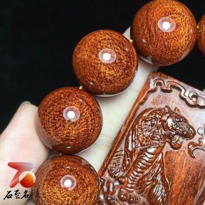 印度小葉紫檀極品大龍鱗 20mm×12顆【虎嘯山林】5
