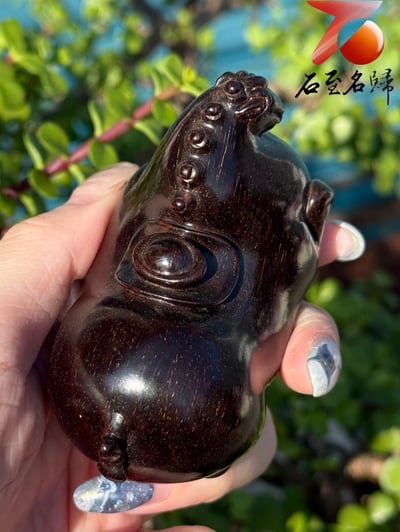 天然 印度小葉紫檀高油密二膘料滿金星 湘工手作【馬上有錢】2
