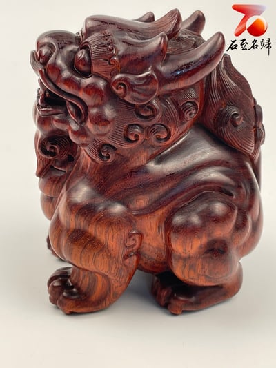 印度小葉紫檀 高油密二膘料 湘工雕【貔貅】1