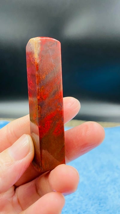 巴林雞血石印章9