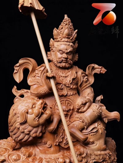 印度老山檀香  名師作品【財寶天王】3