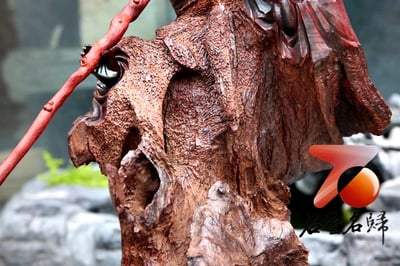 印度小葉紫檀樹頭老料整木巧雕【達摩祖師】7