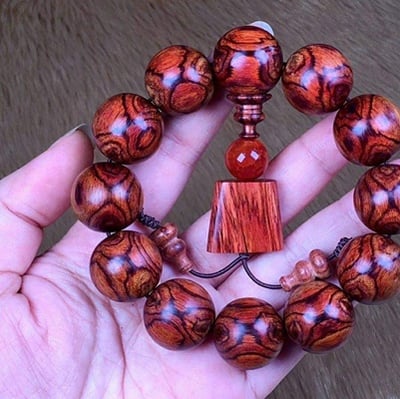 海南黃花梨野生料19.5mm手珠2