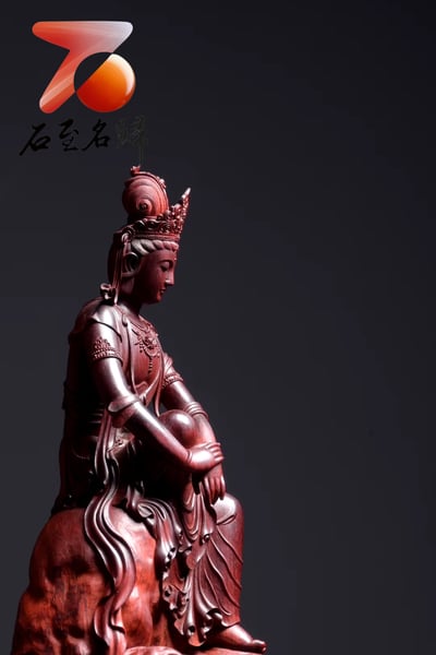 印度小葉紫檀製【沉思觀音】4