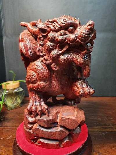 印度小葉紫檀【飛天貔貅】2