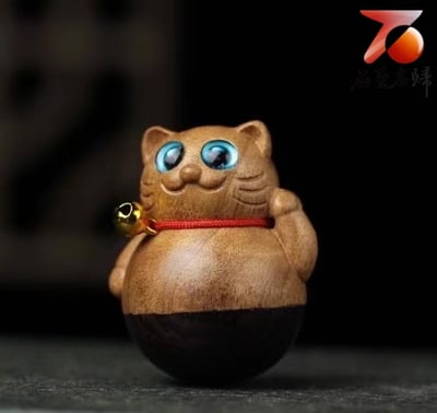 正宗阿根廷綠檀【招財不倒貓】4